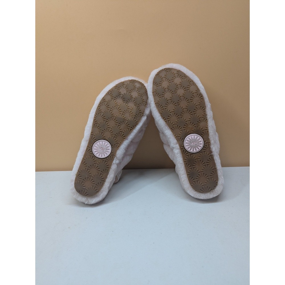 2 Pairs UGG Fluff Yeah Slides Pink SLPN & Red Ribbon RBRD 1095119 Slippers sze 8 - Picture 11 of 12